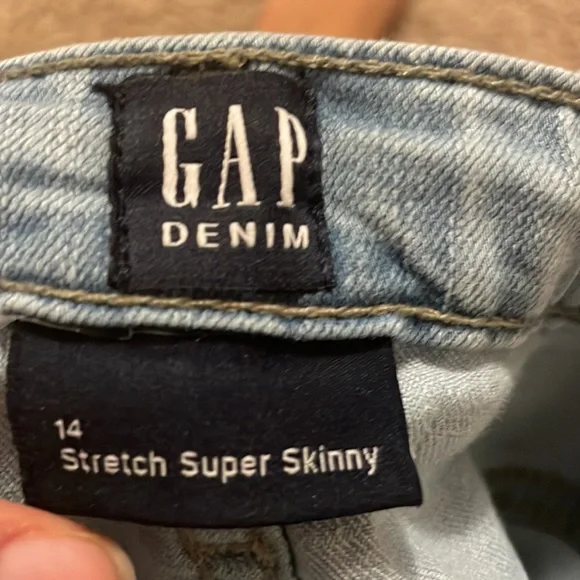 GAP Light Blue Skinny Low Rise Jeans - Picture 6 of 6